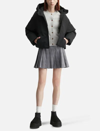 Maison Kitsuné Hooded Puffer In Black