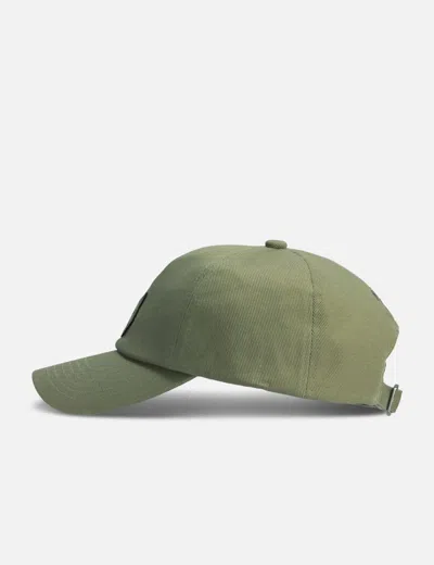 Maison Kitsuné Fox Head Cap In Green