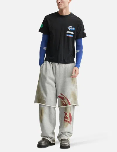 Piet F.c. Knitted Sleeve T-shirt In Black