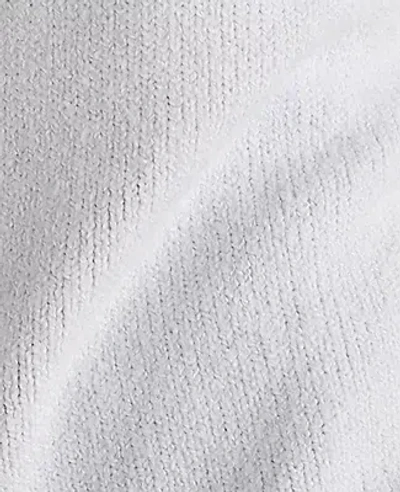 Ann Taylor Haven Well Within Organic Cotton Blend Fair Isle Stitch Bomber In White