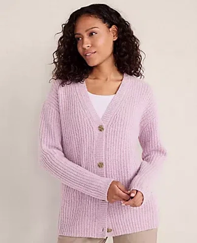 Ann Taylor Haven Well Within Marled Cashmere Cardigan In Pink