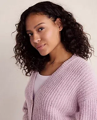 Ann Taylor Haven Well Within Marled Cashmere Cardigan In Pink