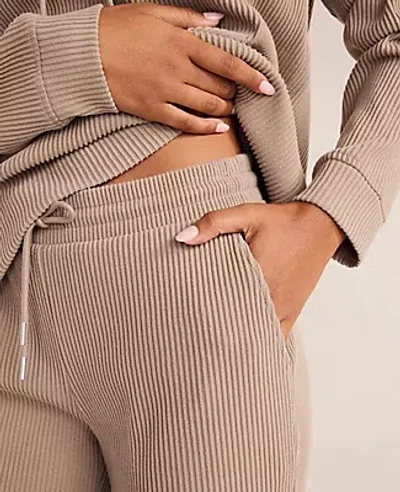 Ann Taylor Haven Well Within Ottoman Rib Straight Leg Pants In Neutral