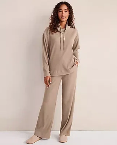 Ann Taylor Haven Well Within Ottoman Rib Straight Leg Pants In Neutral