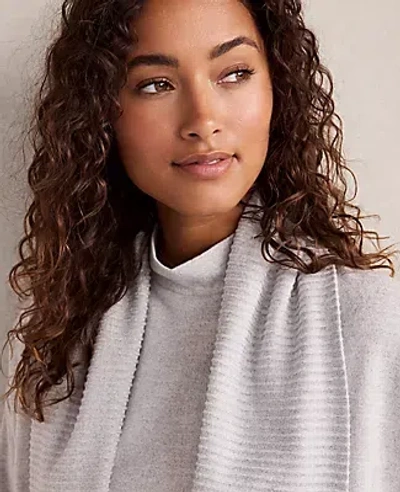 Ann Taylor Haven Well Within Cozy Knit Open Front Cardigan In White