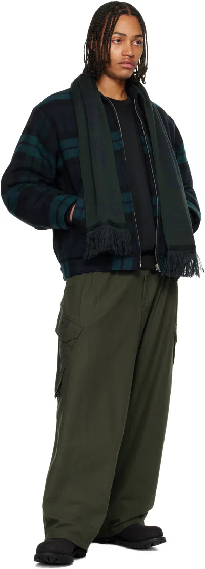 Wtaps Checked Zip-up Shirt Jacket In Blue