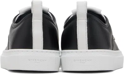 Givenchy New City Leather Low Sneakers Shoes In Black