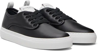 Givenchy New City Leather Low Sneakers Shoes In Black