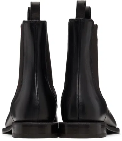 Lanvin Black Pointed Toe Chelsea Boots In Black