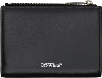 Off-white Black Jitney Bifold Quote Wallet In Multi