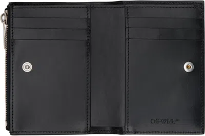 Off-white Black Jitney Bifold Quote Wallet In Multi