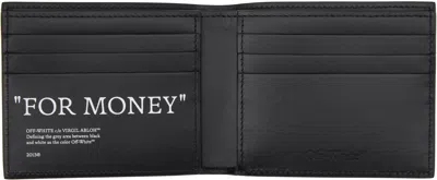 Off-white Off White Bifold Wallet With Quote In Black