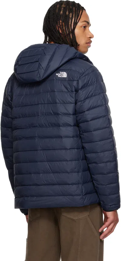 The North Face Minoqua Puffer Jacket Mens Blue Insulated Down Full Zip Kfc257 In Blue