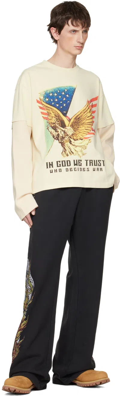 Who Decides War Eagle-graphic Long-sleeve Sweatshirt In Neutral