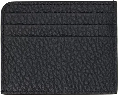 Maison Margiela Black Four Stitches Card Holder In Black