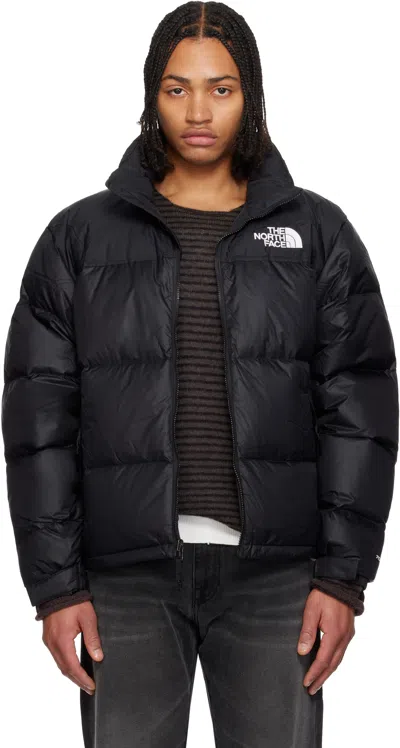 The North Face Retro 1996 Nuptse High Collar Jacket In Blue
