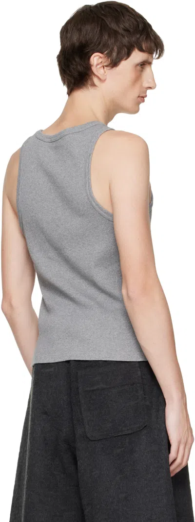 Charles Jeffrey Loverboy Gray Logo Tank Top In Gray
