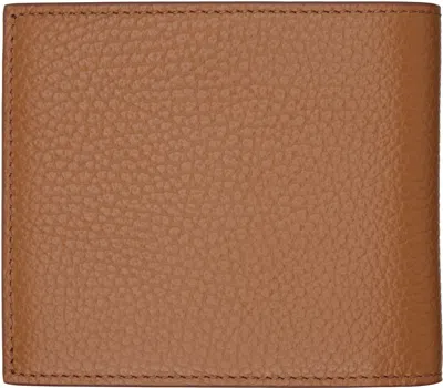 Givenchy Brown Grained Leather Wallet In Brown