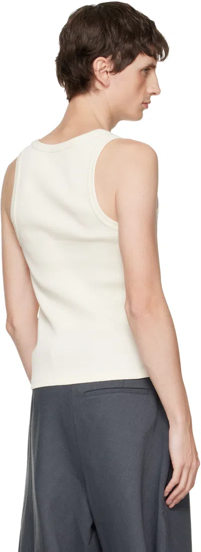 Charles Jeffrey Loverboy Off-white Logo Tank Top In White