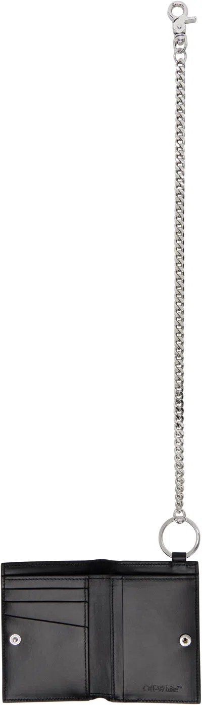 Off-white Black Heritage Chain Wallet In Brown