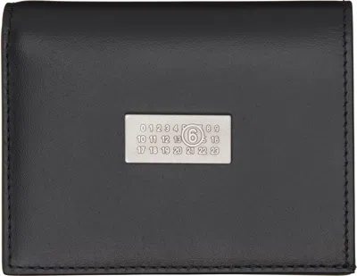 Mm6 Maison Margiela Black Numeric Wallet In Black