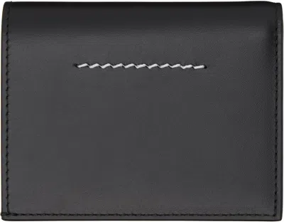 Mm6 Maison Margiela Black Numeric Wallet In Black