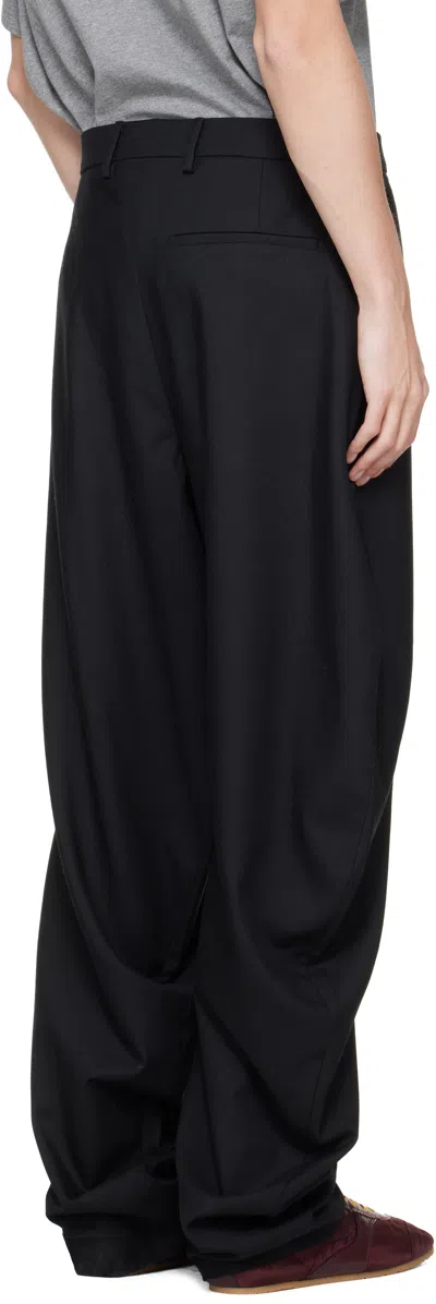 Charles Jeffrey Loverboy Black Topsy Turvy Trousers In Black