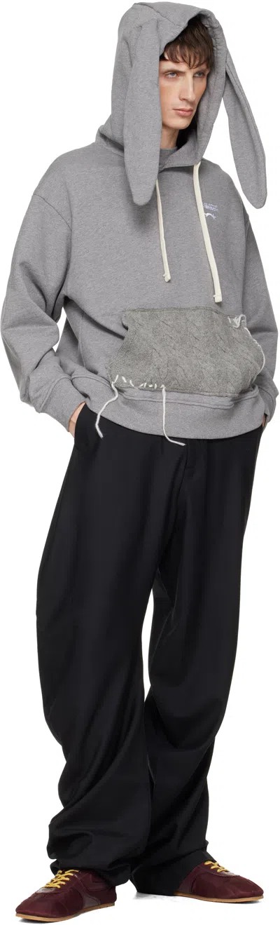 Charles Jeffrey Loverboy Black Topsy Turvy Trousers In Black