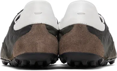 Maison Margiela Sneakers Sprinters In Suede And Leather With Vintage Finish In Black