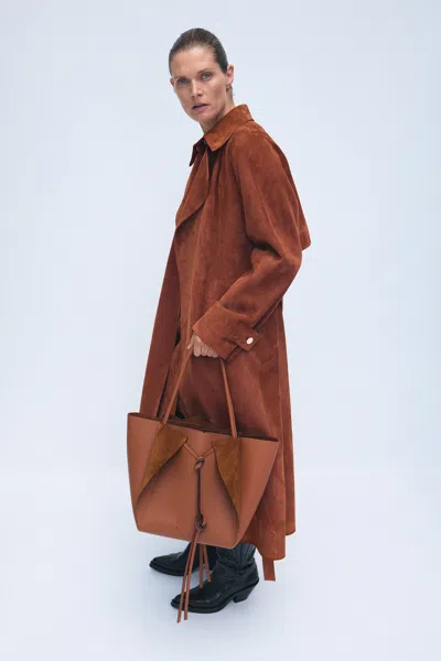 Gabriela Hearst Marija Tote Bag In Cognac Soft Leather In Brown