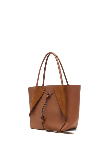 Gabriela Hearst Marija Tote Bag In Cognac Soft Leather In Brown