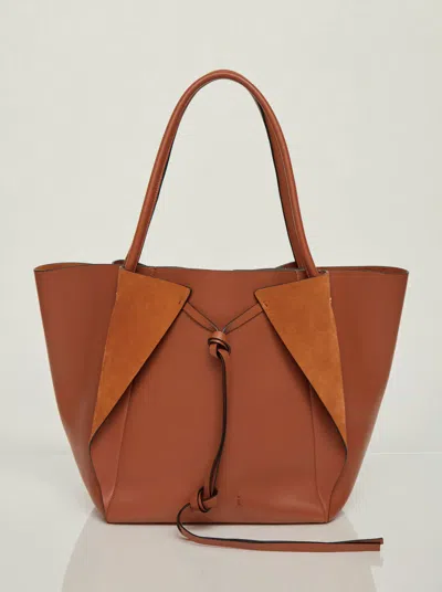 Gabriela Hearst Marija Tote Bag In Cognac Soft Leather In Brown