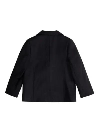 Balmain Blazer With Logo In Black