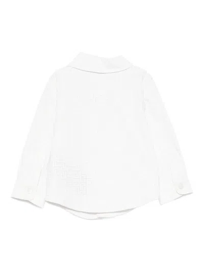 Balmain Geometric-pattern Shirt In White