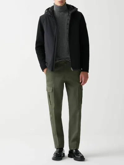 Colmar Originals Padded With Knitted Sleeves In Black