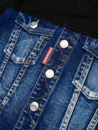 Dsquared2 Sweatshirt With Logo In Blue