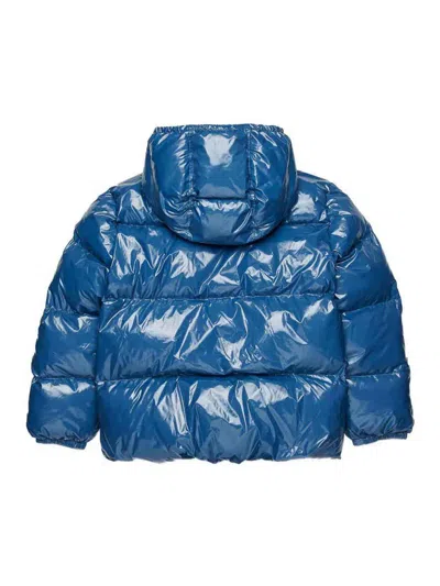 Dsquared2 Down Jacket With Logo In Blue