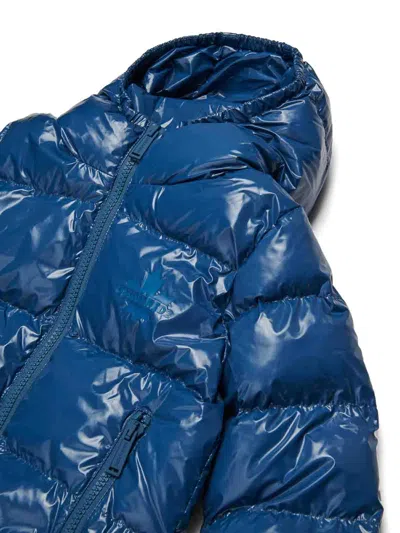 Dsquared2 Down Jacket With Logo In Blue