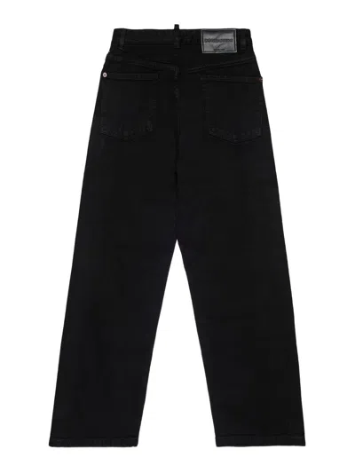 Dsquared2 Regular Black Jeans With Studs In Black