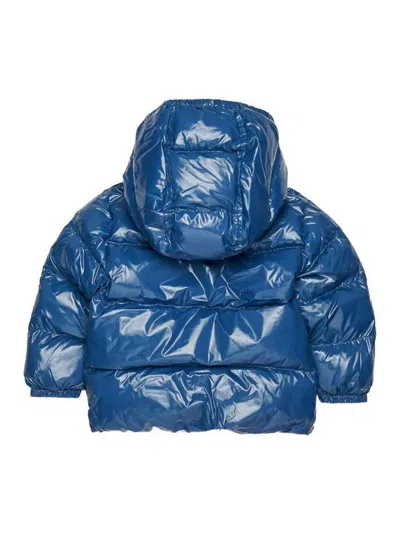 Dsquared2 Down Jacket With Logo In Blue