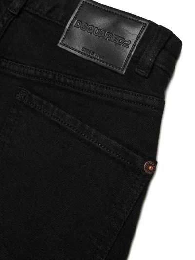 Dsquared2 Regular Black Jeans With Studs In Black