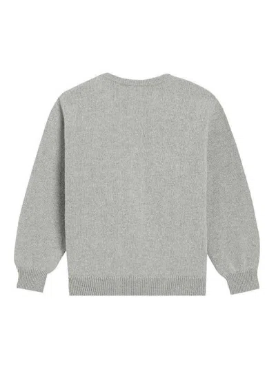 Dolce & Gabbana Kids Logo Sweater In Gray