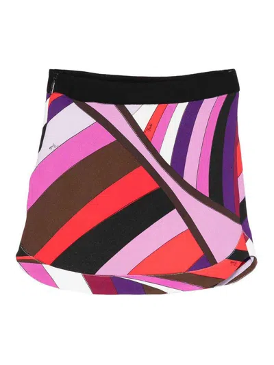 Pucci Printed Skirt In Multi