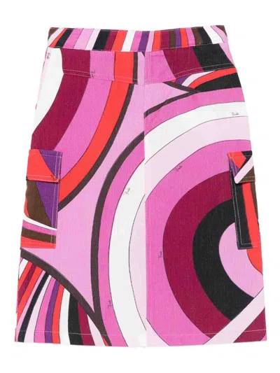 Pucci Printed Skirt In Multi