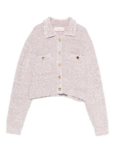 Elisabetta Franchi Boucl. Jacket In Pink