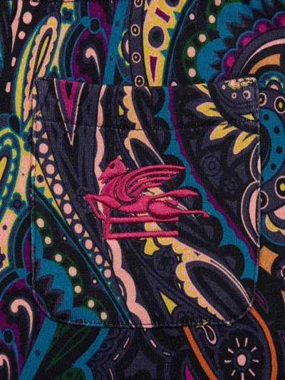 Etro Printed Trousers In Multi