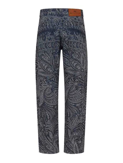 Etro Jeans With Print In Black