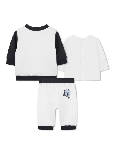 Givenchy Quilted Jacket And Trousers Set In White
