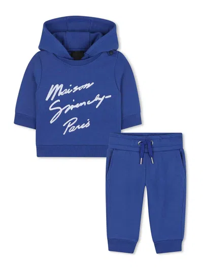 Givenchy 2 Piece Set With Logo In Blue