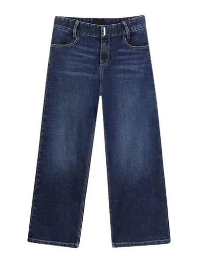Givenchy Kids Five-pocket Denim In Blue
